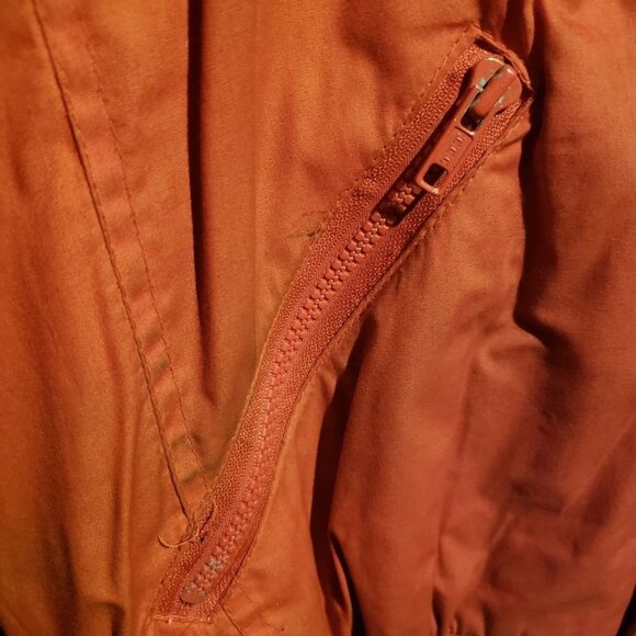 Vintage 80's MOTORCRAFT RACING Jacket L 80s Red coat/jacket Racer Coat - Picture 4 of 8